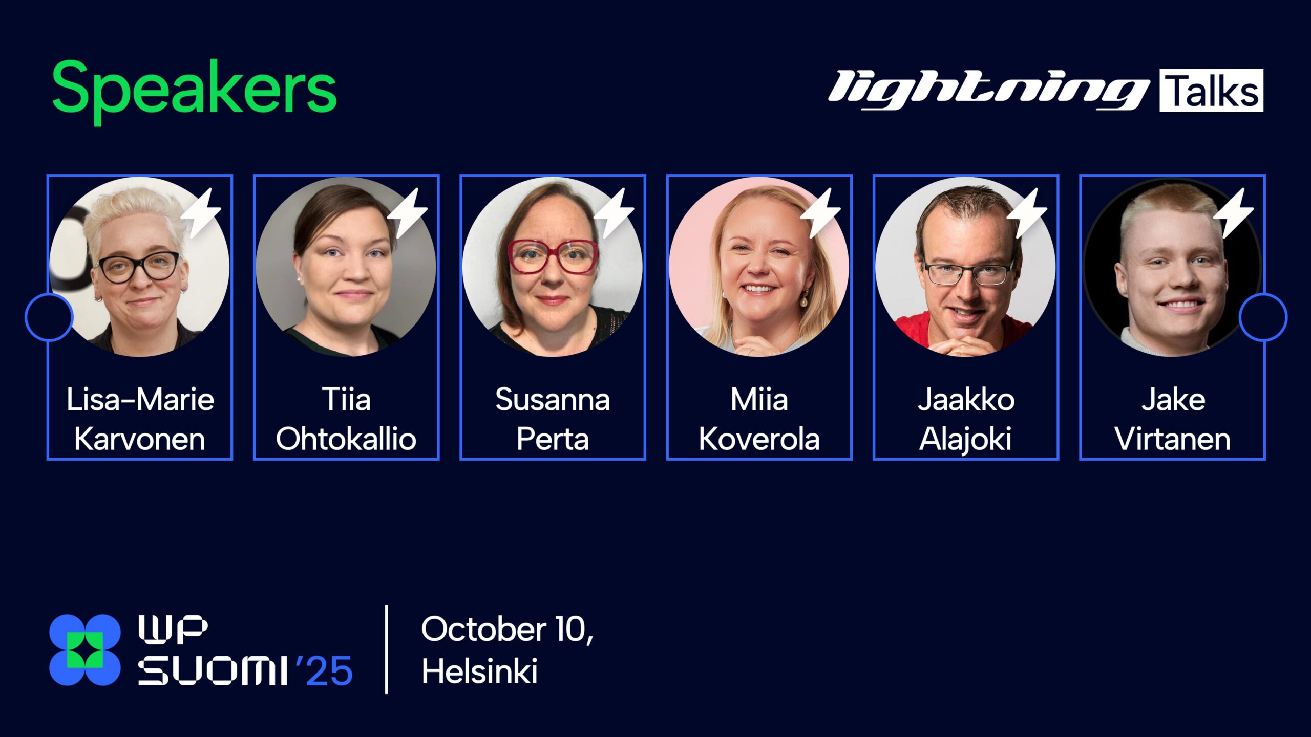 Second group of speakers: Lightning Talks