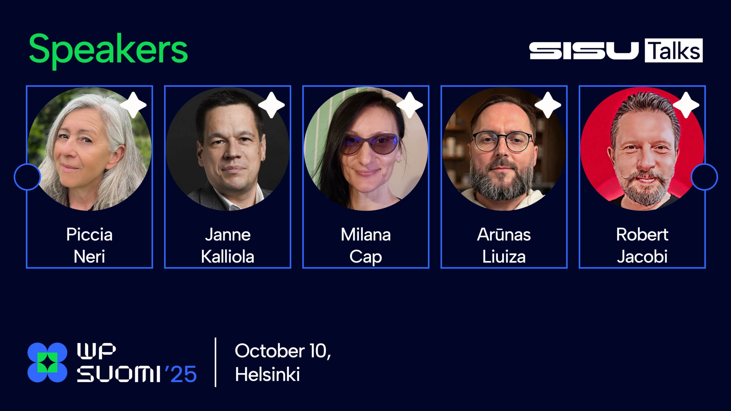 First group of speakers: Sisu Talks