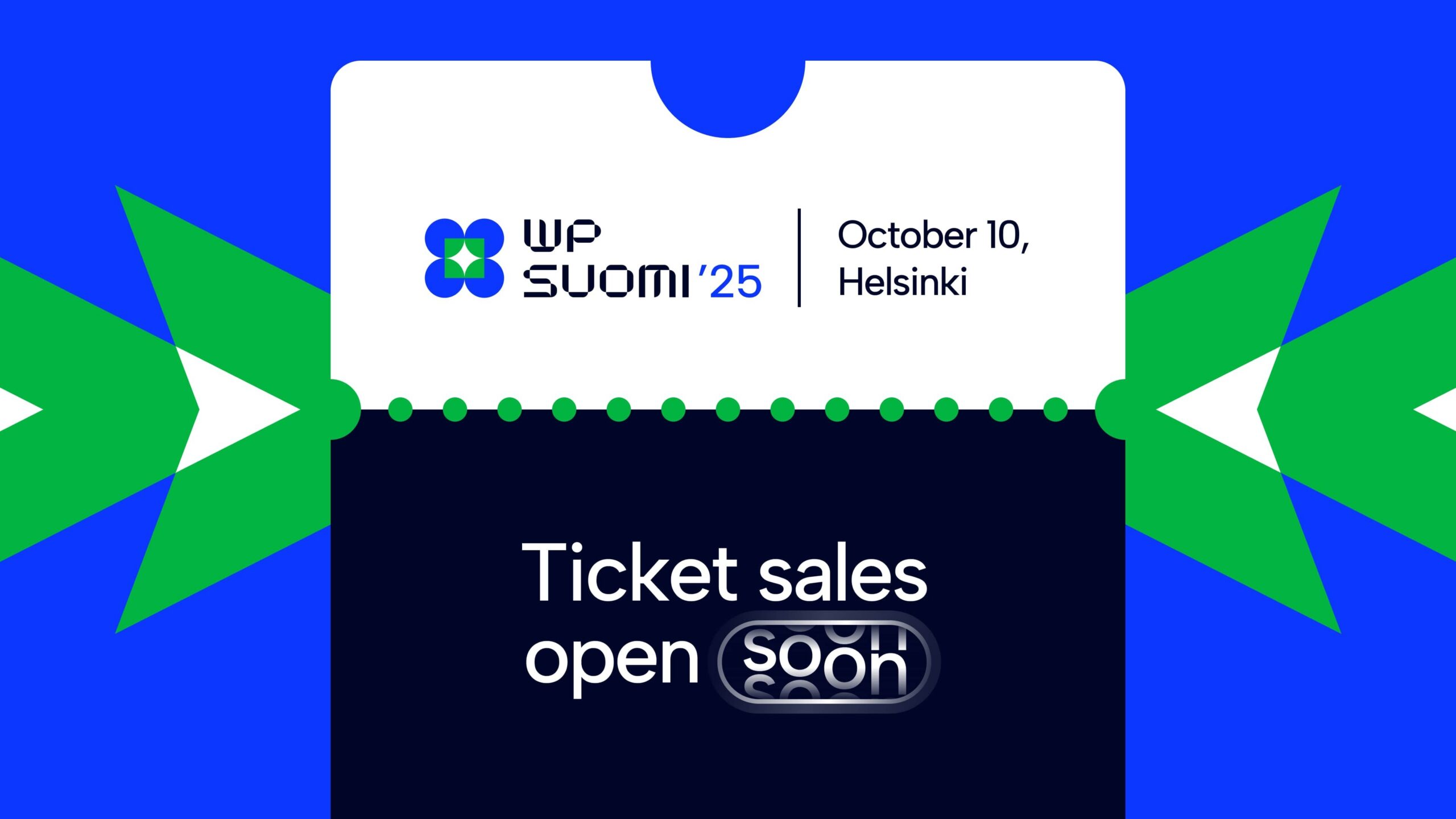 Heads up! Ticket sales opens in August